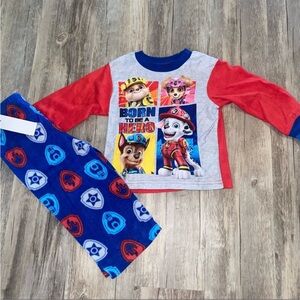 New AME Sleepwear Paw Patrol Fleece 2-Piece Pajama Set Size 2T